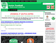 Tablet Screenshot of juniors.southsunited.org.au